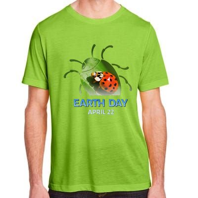 Earth Day April 22 Ladybug Silhouette Gift Cute Adult ChromaSoft Performance T-Shirt