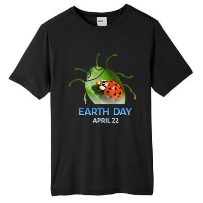 Earth Day April 22 Ladybug Silhouette Gift Cute Tall Fusion ChromaSoft Performance T-Shirt