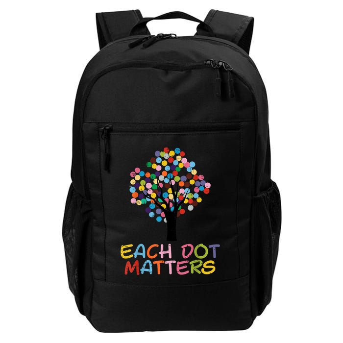 Each Dot Art Matters Tree Dots Day Daily Commute Backpack