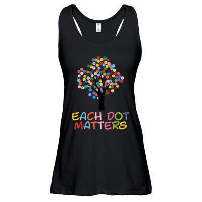 Each Dot Art Matters Tree Dots Day Ladies Essential Flowy Tank
