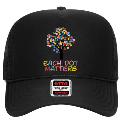 Each Dot Art Matters Tree Dots Day Trucker Hat