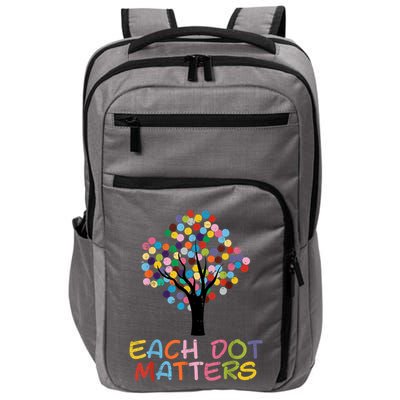 Each Dot Art Matters Tree Dots Day Impact Tech Backpack