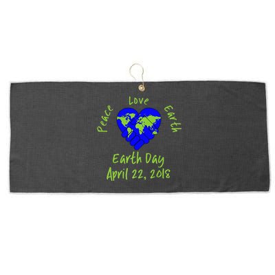 Earth Day April 22 Respect Mother Earth Large Microfiber Waffle Golf Towel