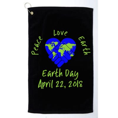 Earth Day April 22 Respect Mother Earth Platinum Collection Golf Towel