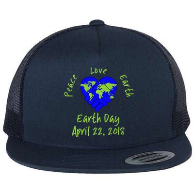 Earth Day April 22 Respect Mother Earth Flat Bill Trucker Hat