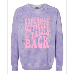 Expensive Difficult And Talks Back Colorblast Crewneck Sweatshirt