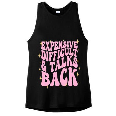 Expensive Difficult And Talks Back Ladies PosiCharge Tri-Blend Wicking Tank