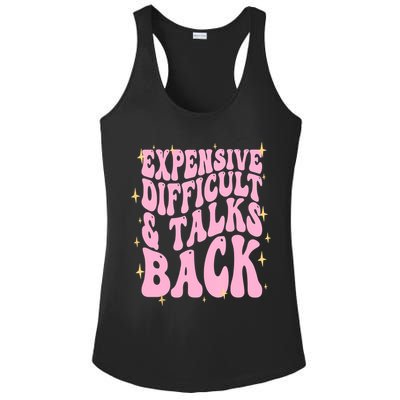 Expensive Difficult And Talks Back Ladies PosiCharge Competitor Racerback Tank