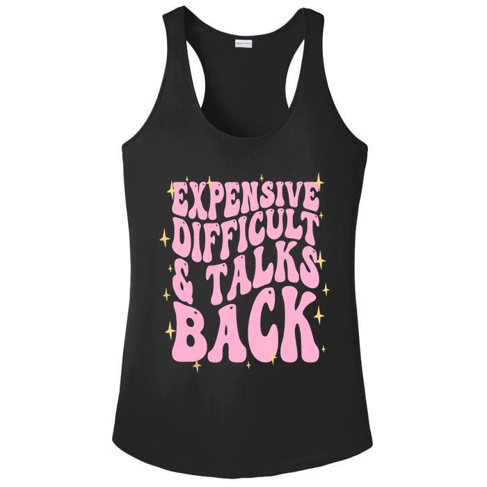 Expensive Difficult And Talks Back Ladies PosiCharge Competitor Racerback Tank