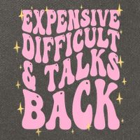 Expensive Difficult And Talks Back Cotton Canvas Backpack