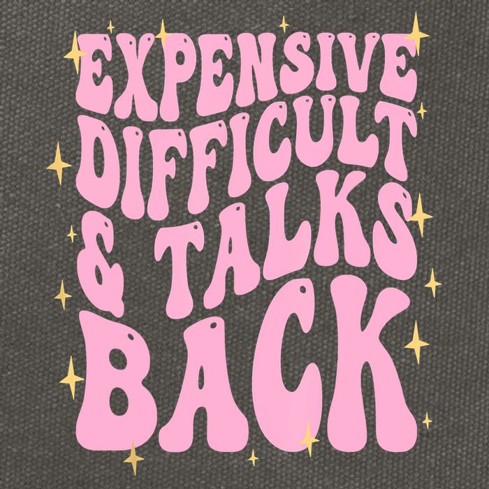 Expensive Difficult And Talks Back Cotton Canvas Backpack