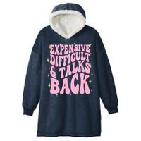 Expensive Difficult And Talks Back Hooded Wearable Blanket