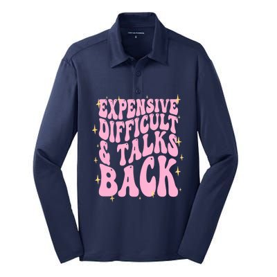 Expensive Difficult And Talks Back Silk Touch Performance Long Sleeve Polo