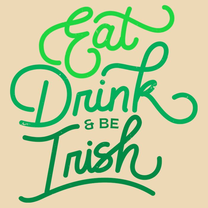 Eat Drink And Be Irish Festive St Patrick's Day Bag