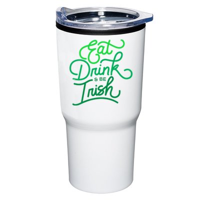 Eat Drink And Be Irish Festive St Patrick's Day Tumbler