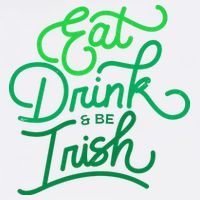 Eat Drink And Be Irish Festive St Patrick's Day Wool Snapback Cap