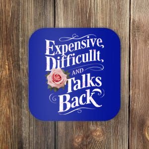 Expensive Difficult And Talks Back Mothers Day 2024 Mom Mama Gift Coaster