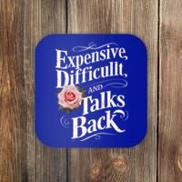 Expensive Difficult And Talks Back Mothers Day 2024 Mom Mama Gift Coaster