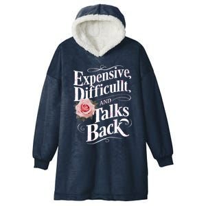 Expensive Difficult And Talks Back Mothers Day 2024 Mom Mama Gift Hooded Wearable Blanket