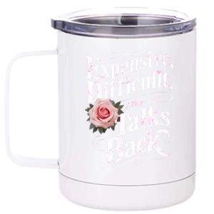 Expensive Difficult And Talks Back Mothers Day 2024 Mom Mama Gift 12 oz Stainless Steel Tumbler Cup