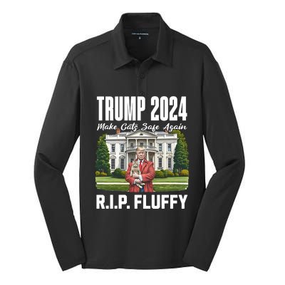 Express Delivery Available Trump 2024 Election Silk Touch Performance Long Sleeve Polo