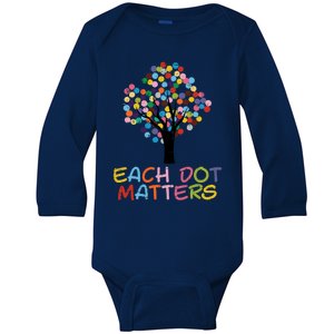 Each Dot Art Matters Tree Dots Day Girl Boy Baby Long Sleeve Bodysuit