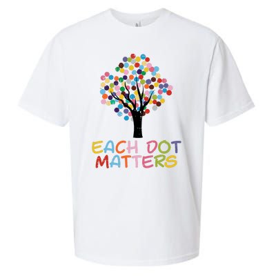 Each Dot Art Matters Tree Dots Day Girl Boy Sueded Cloud Jersey T-Shirt