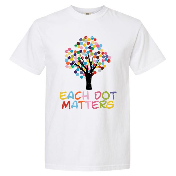 Each Dot Art Matters Tree Dots Day Girl Boy Garment-Dyed Heavyweight T-Shirt