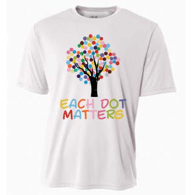 Each Dot Art Matters Tree Dots Day Girl Boy Cooling Performance Crew T-Shirt