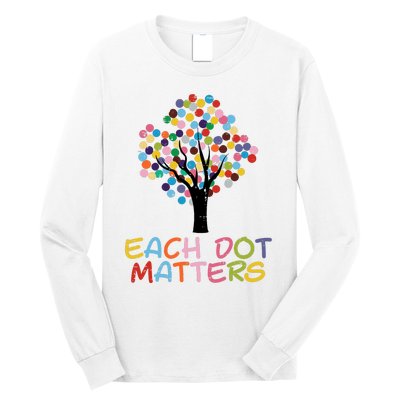 Each Dot Art Matters Tree Dots Day Girl Boy Long Sleeve Shirt