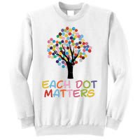 Each Dot Art Matters Tree Dots Day Girl Boy Sweatshirt