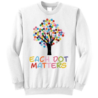 Each Dot Art Matters Tree Dots Day Girl Boy Sweatshirt