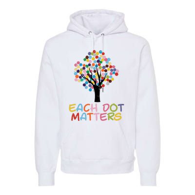 Each Dot Art Matters Tree Dots Day Girl Boy Premium Hoodie