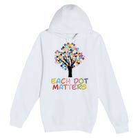 Each Dot Art Matters Tree Dots Day Girl Boy Premium Pullover Hoodie