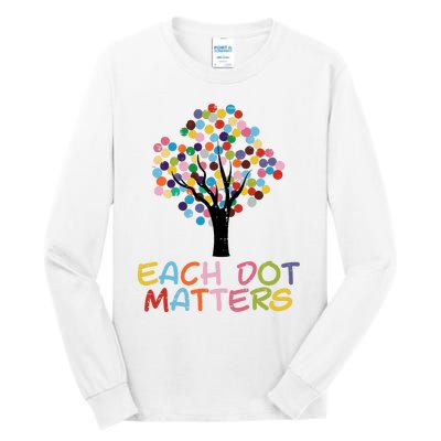 Each Dot Art Matters Tree Dots Day Girl Boy Tall Long Sleeve T-Shirt