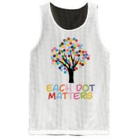 Each Dot Art Matters Tree Dots Day Girl Boy Mesh Reversible Basketball Jersey Tank