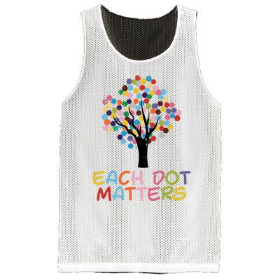 Each Dot Art Matters Tree Dots Day Girl Boy Mesh Reversible Basketball Jersey Tank