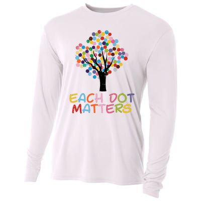 Each Dot Art Matters Tree Dots Day Girl Boy Cooling Performance Long Sleeve Crew