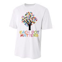 Each Dot Art Matters Tree Dots Day Girl Boy Performance Sprint T-Shirt