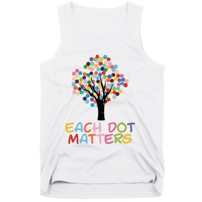 Each Dot Art Matters Tree Dots Day Girl Boy Tank Top