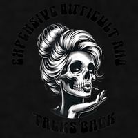 Expensive Difficult And Talks Back Messy Bun Mothers Day Ladies PosiCharge Tri-Blend Wicking Tank