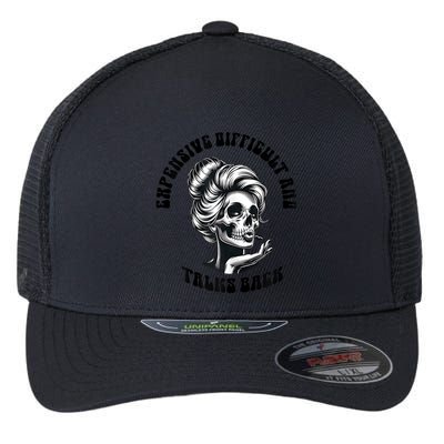 Expensive Difficult And Talks Back Messy Bun Mothers Day Flexfit Unipanel Trucker Cap