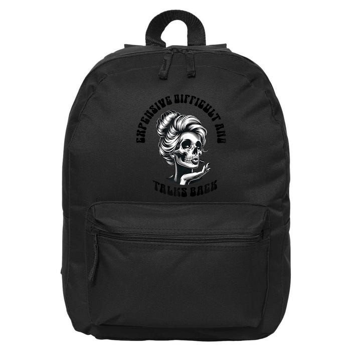 Expensive Difficult And Talks Back Messy Bun Mothers Day 16 in Basic Backpack