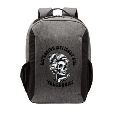Expensive Difficult And Talks Back Messy Bun Mothers Day Vector Backpack