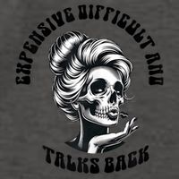 Expensive Difficult And Talks Back Messy Bun Mothers Day Vector Backpack