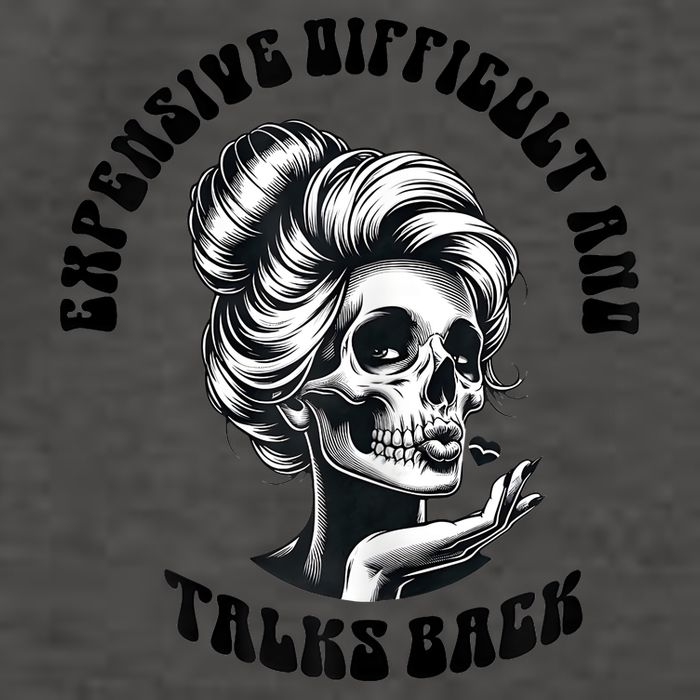 Expensive Difficult And Talks Back Messy Bun Mothers Day Vector Backpack