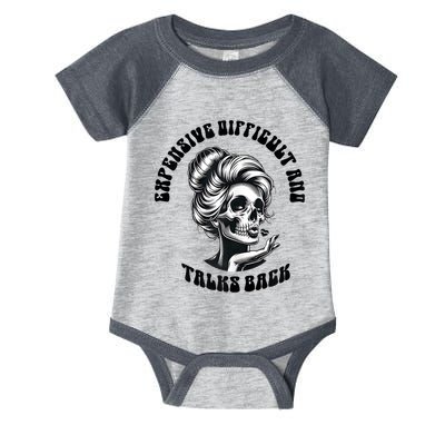 Expensive Difficult And Talks Back Messy Bun Mothers Day Infant Baby Jersey Bodysuit