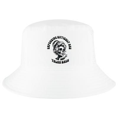 Expensive Difficult And Talks Back Messy Bun Mothers Day Cool Comfort Performance Bucket Hat