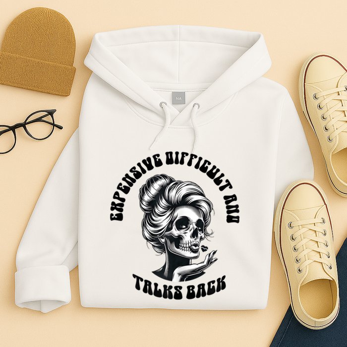 Expensive Difficult And Talks Back Messy Bun Mothers Day Hoodie