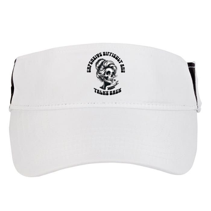 Expensive Difficult And Talks Back Messy Bun Mothers Day Adult Drive Performance Visor